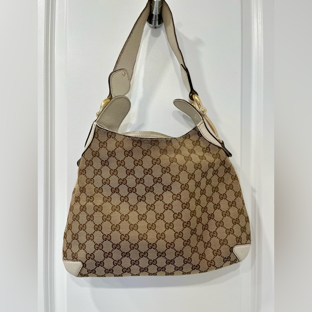 Authentic Gucci GG monogram Creole Hobo shoulder bag